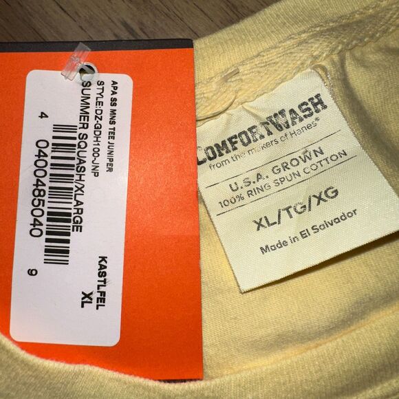 NWT Denver Zoo Summer Promo Tee Graphic Bonzai USA Grown Ring Spun Cotton Yellow - Picture 5 of 8